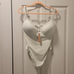 SKIMS Fits Everybody Lace Push-up Bodysuit